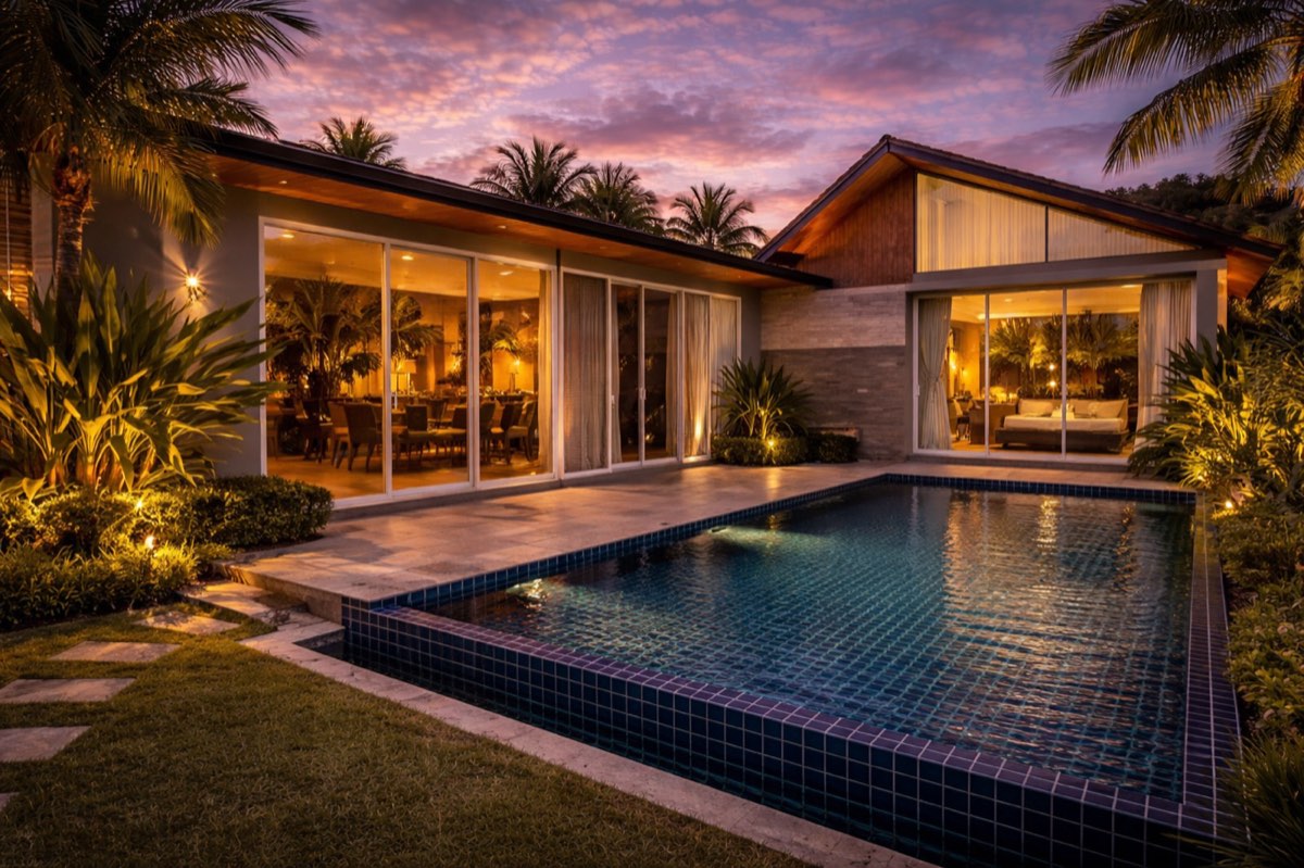 Villa Sunpao exterior at BeachWalk Mai Khao